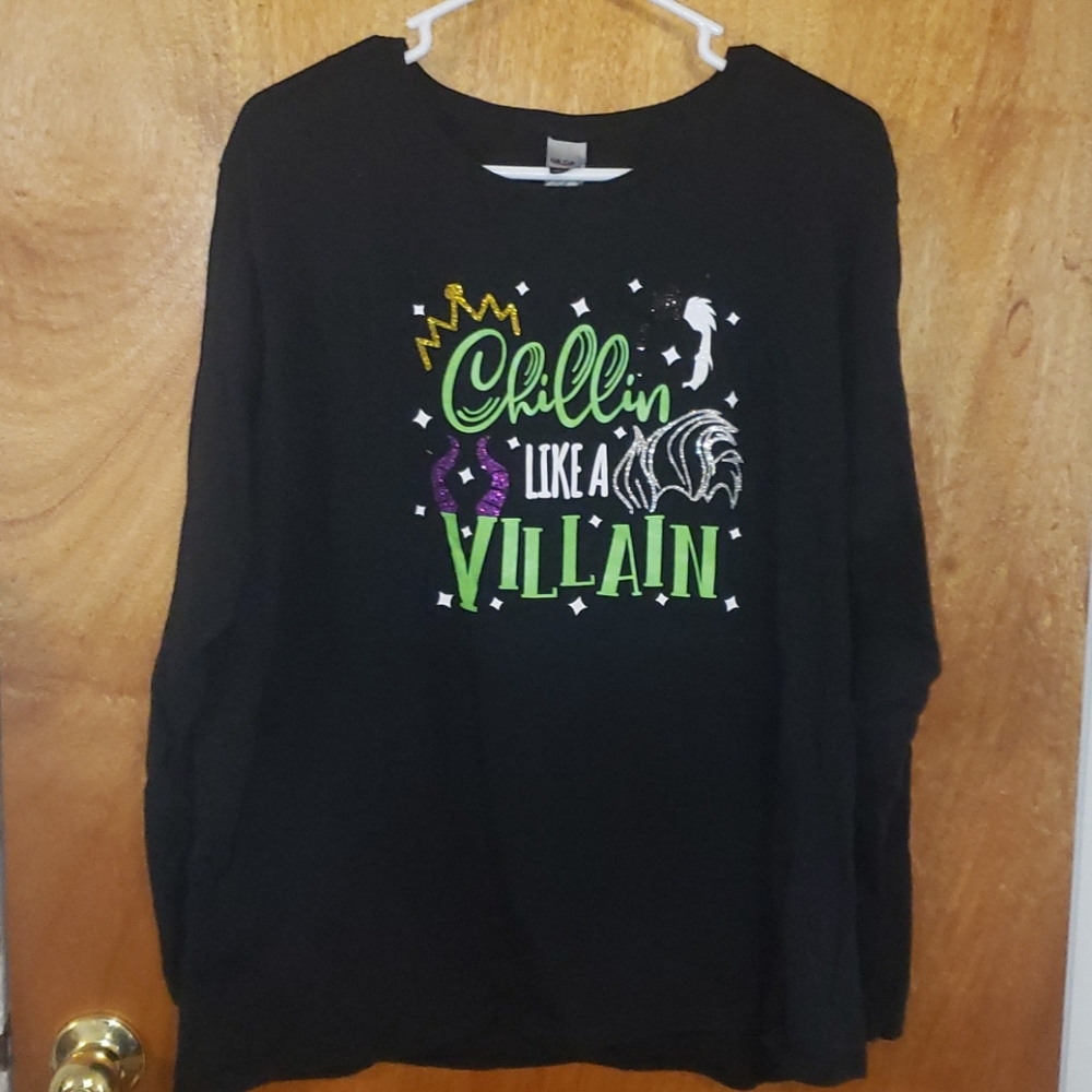 Disney Long Sleeve Villians Themed Tee Shirt